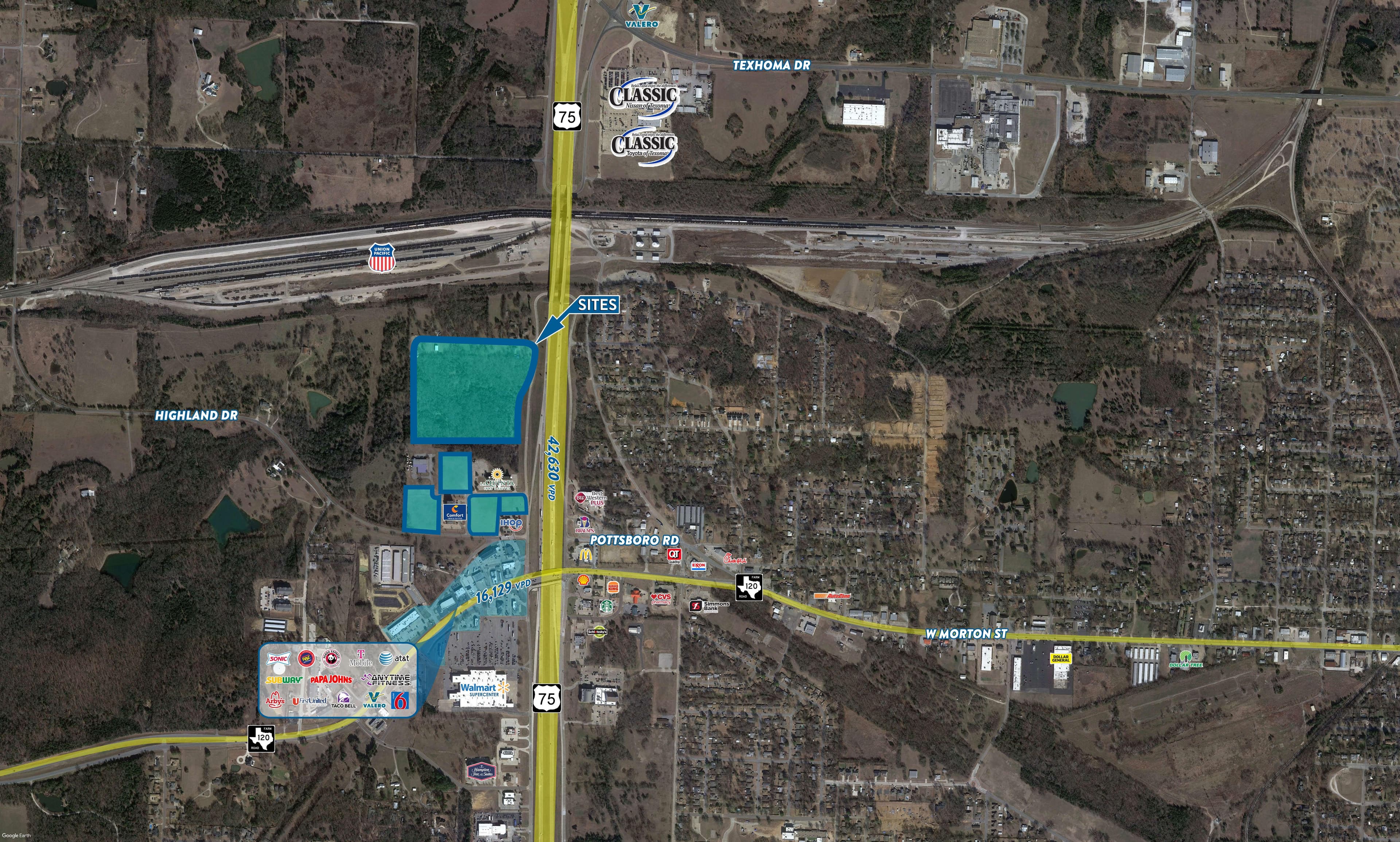 Land at NWQ Hwy 75 & FM 120