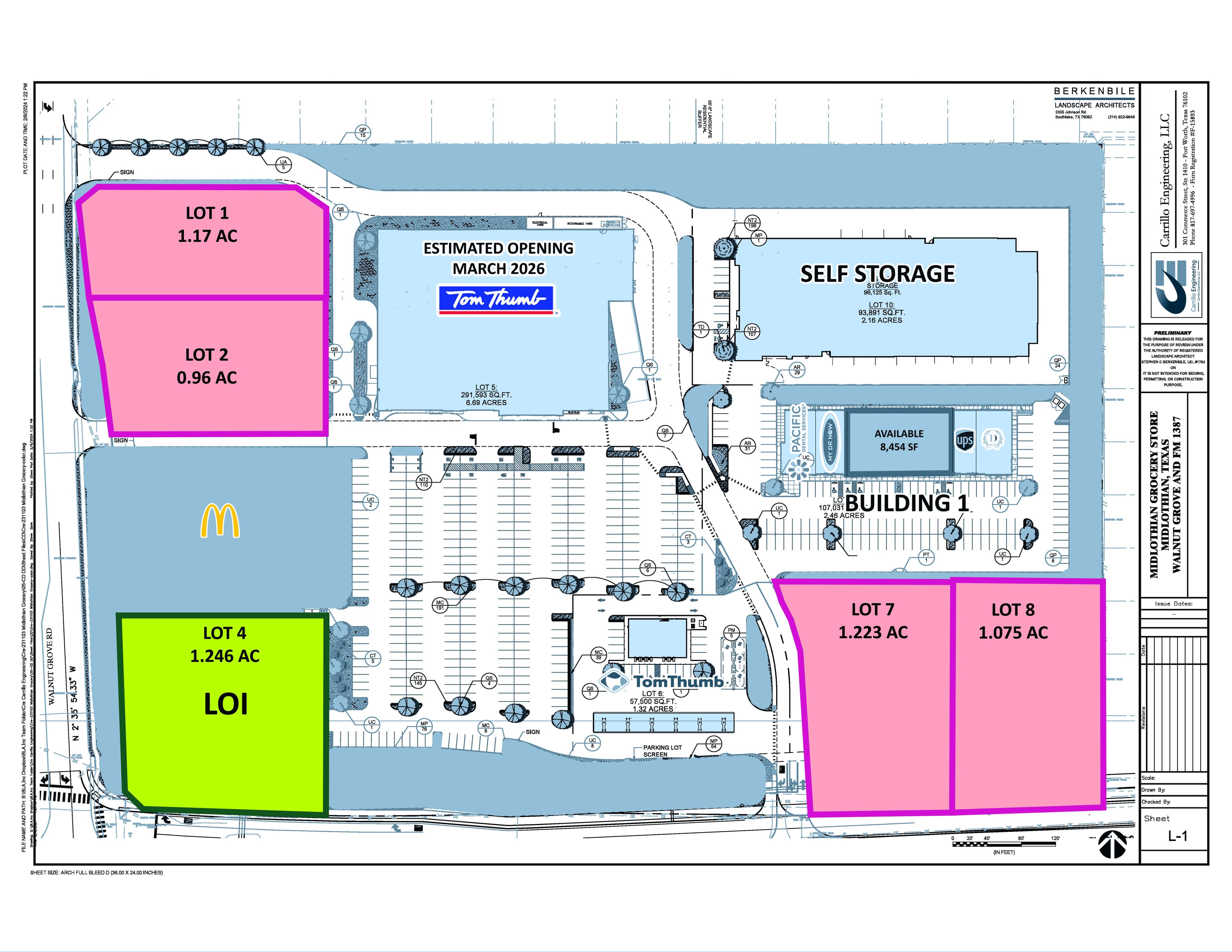 Tom Thumb Anchored Retail